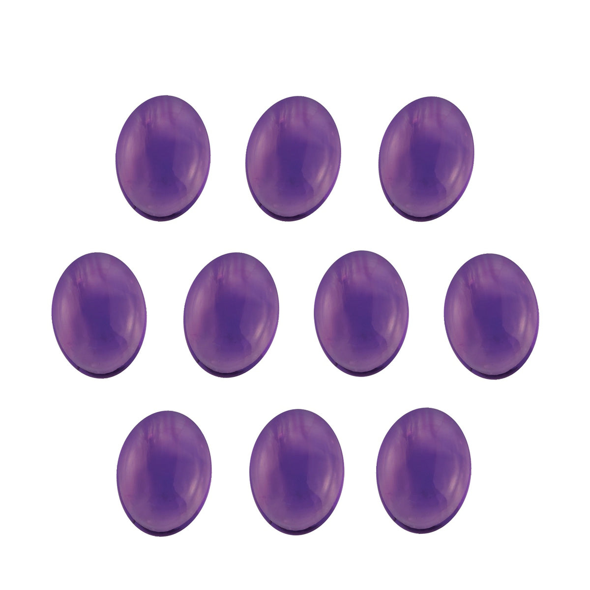 6x4 mm natural purple amethyst, oval cut | Sapphire Row · cut7