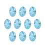 6x4 mm natural sky blue topaz, oval cut | Sapphire Row · cut7