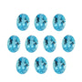 6x4 mm natural swiss blue topaz, oval cut | Sapphire Row · cut7