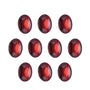 7x5 mm natural dark orange red mozambique garnet, oval cut | Sapphire Row · cut7