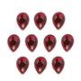 7x5 mm natural dark orange red mozambique garnet, pear cut | Sapphire Row · cut7