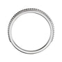 Milgrain Stacking Ring in 14K white gold, alternate view