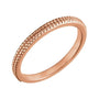 Milgrain Stacking Ring in 14K rose gold