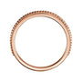 Milgrain Stacking Ring in 14K rose gold, alternate view
