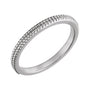 Milgrain Stacking Ring in platinum