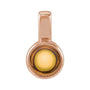 Natural Cabochon Mini Fixed Bail Pendant in Citrine, 14K rose gold