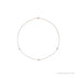 Sapphire Row Natural Diamond 3-Station Necklace - 1/3 ctw in Rose Gold