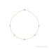 Sapphire Row Natural Diamond 5-Station Necklace - 1/2 ctw in Rose Gold