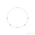 Sapphire Row Natural Diamond 5-Station Necklace - 3/4 ctw in Rose Gold