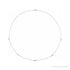 Sapphire Row Natural Diamond 5-Station Necklace - 1/4 ctw in White Gold