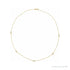Sapphire Row Natural Diamond 5-Station Necklace - 1/4 ctw in Yellow Gold
