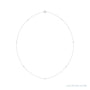 Sapphire Row Natural Diamond 7-Station Necklace - 1/4 ctw in White Gold