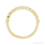 Natural Diamond Bezel Row Ring in 14K yellow gold, alternate view
