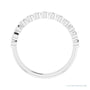 Natural Diamond Bezel Row Ring in 14K white gold, alternate view