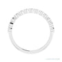 Natural Diamond Bezel Row Ring in platinum, alternate view