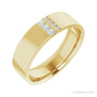 Natural Diamond Pavé Duo Squared Band in 14K yellow gold