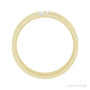 Natural Diamond Pavé Duo Squared Band in 14K yellow gold, alternate view