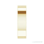 Natural Diamond Pavé Duo Squared Band in 14K yellow gold, alternate view