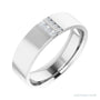 Natural Diamond Pavé Duo Squared Band in 14K white gold