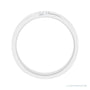 Natural Diamond Pavé Duo Squared Band in 14K white gold, alternate view