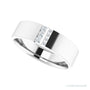 Natural Diamond Pavé Duo Squared Band in 14K white gold, alternate view