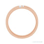 Natural Diamond Pavé Duo Squared Band in 14K rose gold, alternate view
