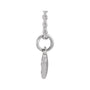 Natural Diamond Petite Heart Necklace in 14K white gold, alternate view