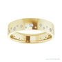 Natural Diamond Scattered Cigar Band in 14K yellow gold, alternate view