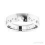 Natural Diamond Scattered Cigar Band in 14K white gold, alternate view