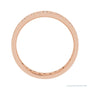 Natural Diamond Scattered Cigar Band in 14K rose gold, alternate view