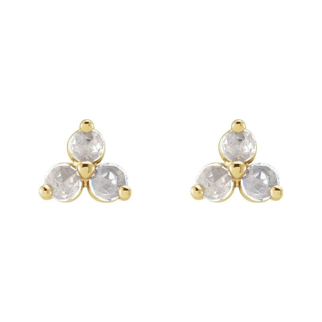 Natural Diamond Trio Earrings
