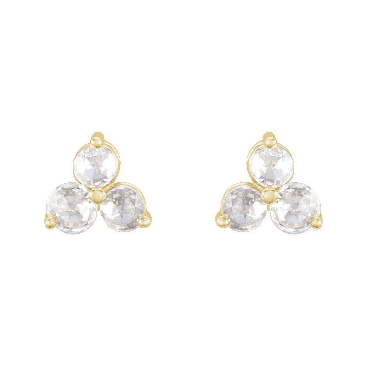 Natural Diamond Trio Earrings