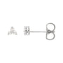 Natural Diamond Trio Earrings in 14K white gold