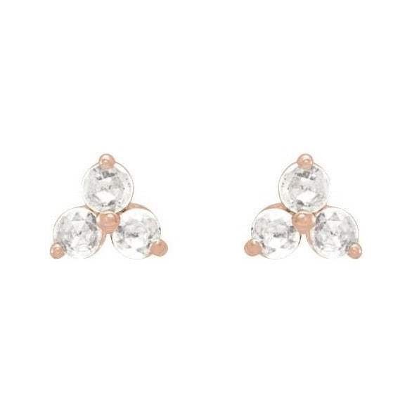 Natural Diamond Trio Earrings