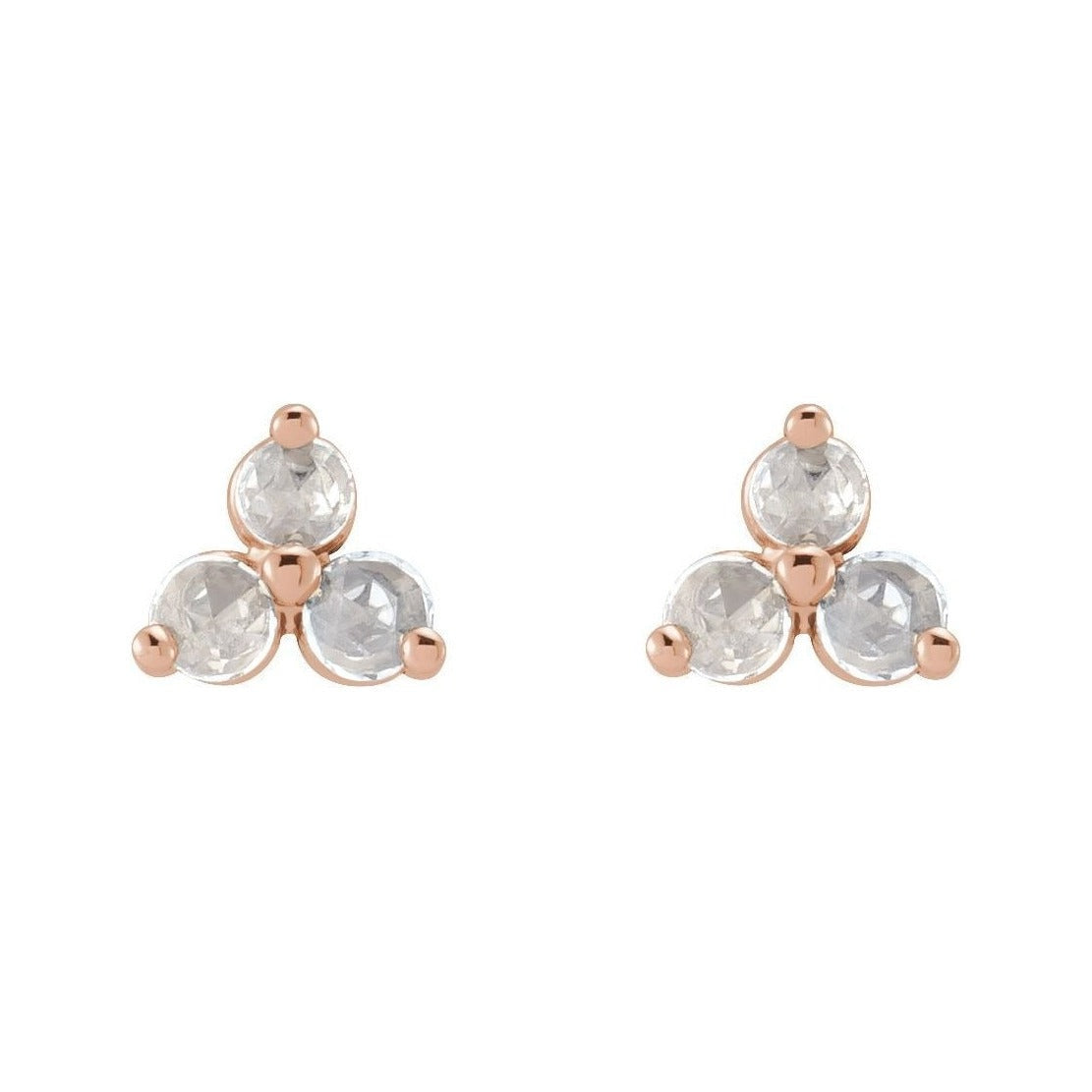 Natural Diamond Trio Earrings