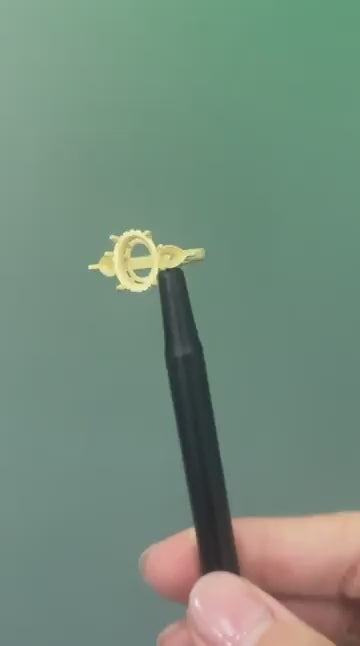 The ring after casting, turning