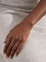Satellite Bead Cable Bracelet in 10K Yellow Gold, worn on the wrist