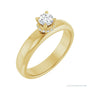 Sapphire Row Hidden-Detail Claw-Prong Hidden Halo-Style Engagement Ring (0.03-0.625 ct tw) setting in 14K Yellow Gold, shown with a centre stone (sold separately)