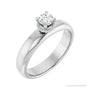 Sapphire Row Hidden-Detail Claw-Prong Hidden Halo-Style Engagement Ring (0.03-0.625 ct tw) setting in Platinum, shown with a centre stone (sold separately)