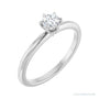 Sapphire Row Vintage Solitaire Engagement Ring setting in Platinum, shown with a centre stone (sold separately)