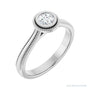 Sapphire Row Cathedral Bezel-Set Solitaire Engagement Ring setting in Platinum, shown with a centre stone (sold separately)