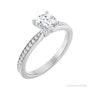 Sapphire Row Accented Engagement Ring (0.1-0.167 ct tw) setting in 14K White Gold, shown with a centre stone (sold separately)