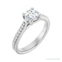 Sapphire Row Accented Engagement Ring (0.167 ct tw) setting in Platinum, shown with a centre stone (sold separately)