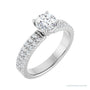 Sapphire Row Solitaire Engagement Ring (0.333-0.5 ct tw) setting in 14K White Gold, shown with a centre stone (sold separately)