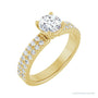 Sapphire Row Solitaire Engagement Ring (0.333-0.5 ct tw) setting in 14K Yellow Gold, shown with a centre stone (sold separately)