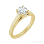 Sapphire Row Hidden-Detail Hidden Halo-Style Engagement Ring (0.03-0.375 ct tw) setting in 14K Yellow Gold, shown with a centre stone (sold separately)