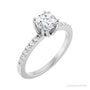 Sapphire Row Twin-Prong Octet® Solitaire Engagement Ring setting in 14K White Gold, shown with a centre stone (sold separately)