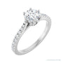 Sapphire Row Accented Engagement Ring (0.2-0.25 ct tw) setting in 14K White Gold, shown with a centre stone (sold separately)