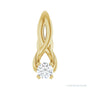 Sapphire Row Infinity-Inspired Pendant setting in 14K Yellow Gold, shown with a center stone (sold separately)