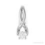 Sapphire Row Infinity-Inspired Pendant setting in Platinum, shown with a center stone (sold separately)